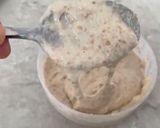 A picture of step 1 of Sourdough Flaxseed Pita Bread.