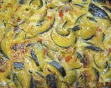 Foto del paso 4 de la receta: Tortilla de zapallitos y champiñones al horno!