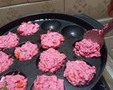 A picture of step 2 of Beetroot appam.