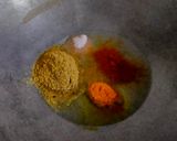 A picture of step 2 of Okra sabji.