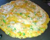 A picture of step 5 of Paneer suzi cheela / cheese rava pancake.