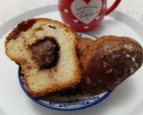 Une image de l'étape 10 de Briochettes fourrées au chocolat ☕.