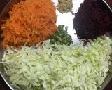 A picture of step 1 of Vegetable Manchurian.