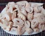 Hình bước làm 1 của món Bún LÒNG xào nghệ
