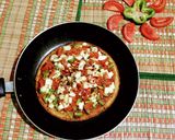 A picture of step 9 of Pan Poha Pizza.