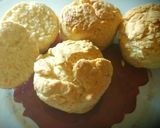 A picture of step 3 of Savory scones with feta cheese and grilled peppers, tomato.