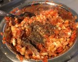 Une image de l'étape 9 de Farce / sauce aux courgettes, poivrons, feta et jambon cru.