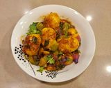 A picture of step 4 of Pan Roasted Chilli Garlic Baby Potatoes.
