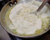 A picture of step 2 of Jain rava dahi vade.