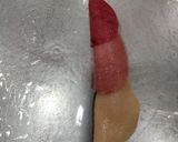 A picture of step 8 of Rose Suji Halwa.