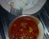 A picture of step 3 of White rice,carrot,peas,cucumber, with lattuce,.