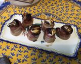 Une image de l'étape 11 de Figues au chèvre, miel et lard fumé.
