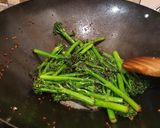 A picture of step 2 of Sauteed Baby Broccoli.