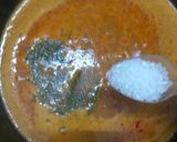 A picture of step 5 of Shahi paneer with paratha.
