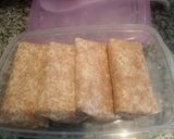 Foto del paso 11 de la receta Burritos de salmón y verduras (brócolis, zanahorias y aguacate)