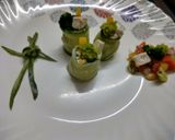 A picture of step 3 of Cucumber salad wrap.