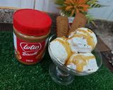 A picture of step 11 of Lotus Biscoff Ice cream.
