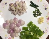 A picture of step 2 of Paneer Chilli.