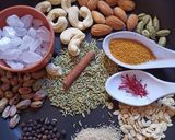 A picture of step 1 of Thandai powder (masala).