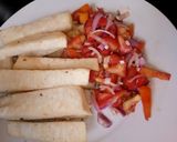 A picture of step 1 of Fried Yam.