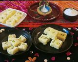 A picture of step 3 of Dry Coconut Burfi (farali).