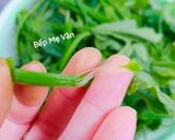 Hình bước làm 1 của món Đọt su su xào tỏi