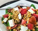 Foto del paso 5 de la receta: Ensalada de lentejas con espinacas, fresas y queso feta