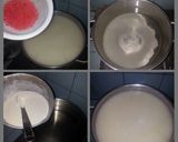 Foto langkah ke 4 dari resep Es Pallu Butung with Vla Mutiara Khas Kota Makassar.