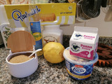 Tiramisù alla crema al  limone al profumo di limoncello,pistacchi e limone caramellato
