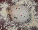 A picture of step 11 of Garlic Bread with fresh basil (no oven bread).