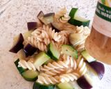 A picture of step 2 of My Italian inspired Pasta Salad with pancetta. 😀.
