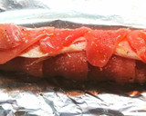Foto del paso 2 de la receta: Redondo de pavo relleno de jamón y queso en salsa de piquillo (freidora de aire)