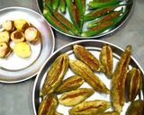 A picture of step 7 of Stuffed ladyfingers,bitter gourd and potato.