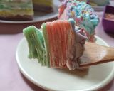 Foto langkah ke 12 dari resep Unicorn MilleCrepes / Unicorn Crepes Cake.