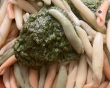Foto del paso 5 de la receta Fusilli Pugliesi Tris, con Pesto de Albahaca y Piñones