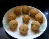 A picture of step 2 of Poha cheese bombs.