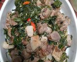 Foto langkah ke 11 dari resep Tumis daun singkong daging babi.