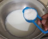 A picture of step 1 of Fruit custard.