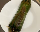 Foto langkah ke 5 dari resep Nasi bakar cumi asin + petai.