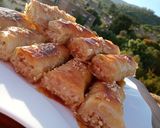 صورة لخطوة 5 من وصفة بقلاوة تركية 🇹🇷 معسلة 🍯 بعجينة الفيلو
