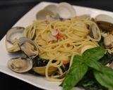 白酒蛤蠣義大利麵的食譜步驟8照片