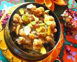 A picture of step 4 of Sweet potato Halwa.