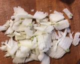 A picture of step 1 of Greek Strapatsada Eggs.