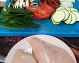 Foto del paso 1 de la receta: Pechuga de pollo rellena al microondas