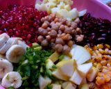A picture of step 1 of Mix beans chaat or salad.