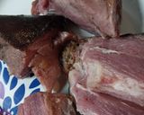A picture of step 1 of Easter Ham Salad.