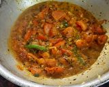 A picture of step 2 of Spinach Dal.