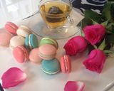 Hình bước làm 10 của món Bánh Macarons bảy sắc cầu vồng