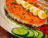 A picture of step 1 of Rainbow Rice.