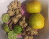 A picture of step 1 of Ginger juice.